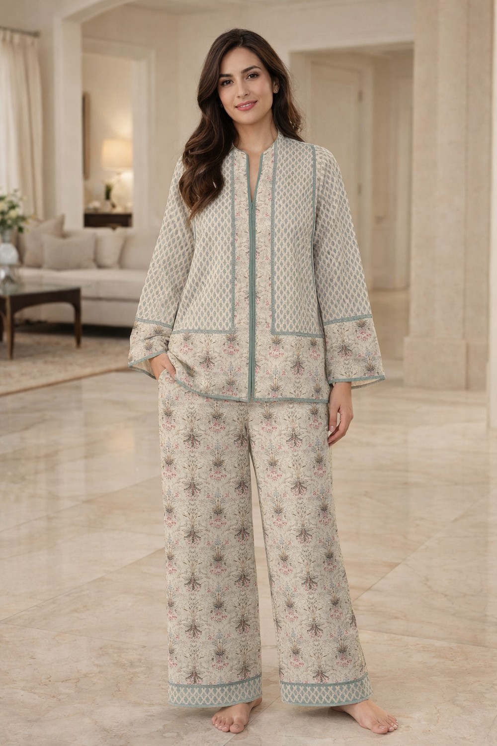 Blush Elan Kurta Set